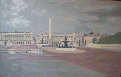 Louis EVRARD (XXe)
La Place de la concorde...