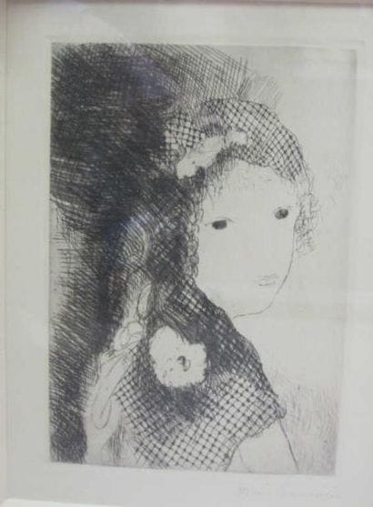 MARIE LAURENCIN
Femme à la voilette. eau...