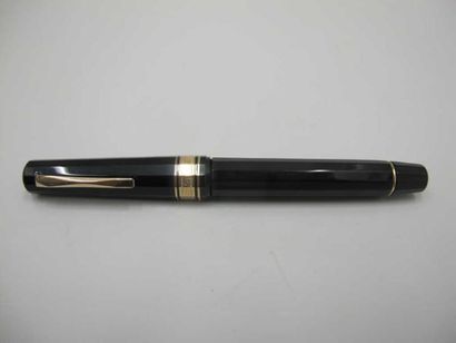 Stylo plume à pompe Omas Gentleman noir et...