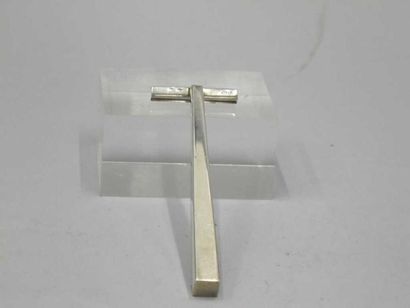 Rasoir en argent italien. Poids: 18 g