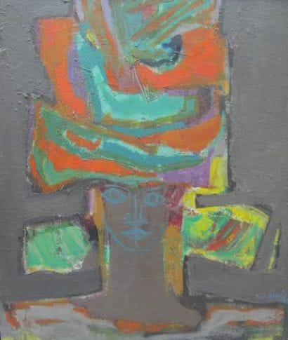 AHYI Paul (1930-2010)
Portrait de femme,...