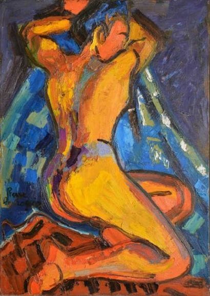AMBROGIANI Pierre, 1907-1985
Grand nu Huile...