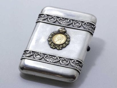 Etui à cigarettes en argent. Par le 1er Artel...