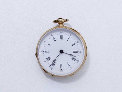 Petite montre de poche en or 18 K, cadran...