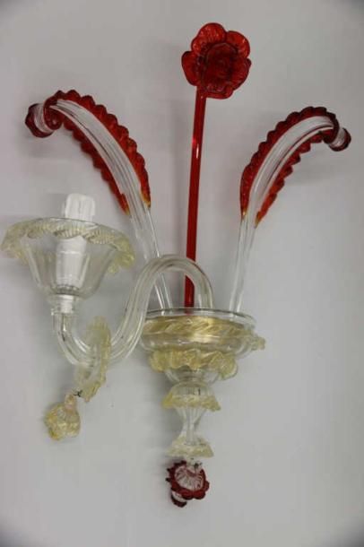 MURANO
Lustre à six bras de lumières en verre...