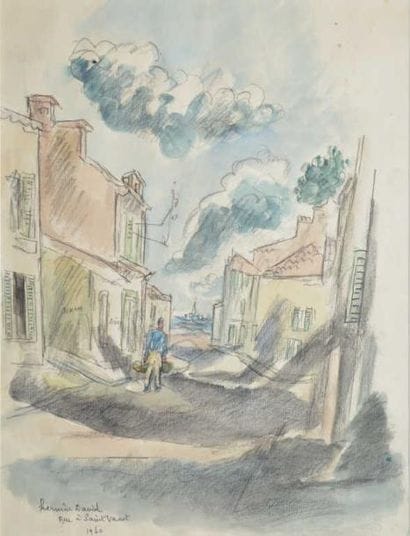 DAVID Hermine, 1856-1970
Rue à Saint Vaast,...