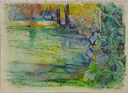 GRAUSALA Emilio, 1911 1975
Le parc, 1973...