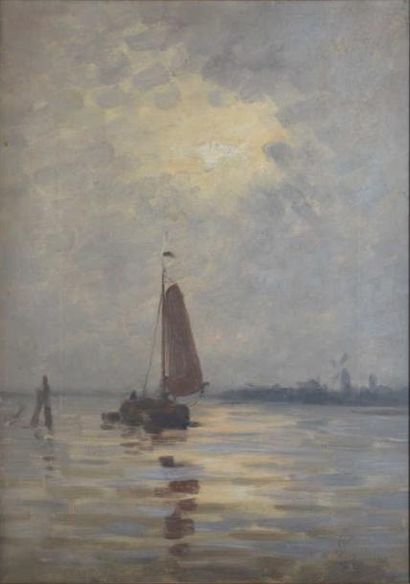 STENGELIN Alphonse, 1852 1938
Clair de lune...