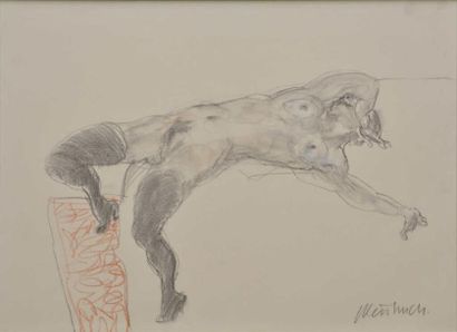 WEISBUCH Claude, 1927 2014
Nu aux bas noirs...