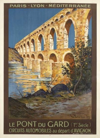 COURONNEAU E. PONT DU GARD 1923 imp. Chaix...