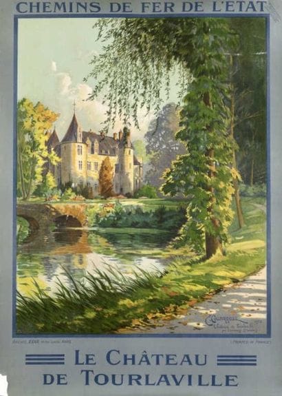 COURONNEAU E. CHATEAU DE TOURLAVILLE (CHERBOURG)...