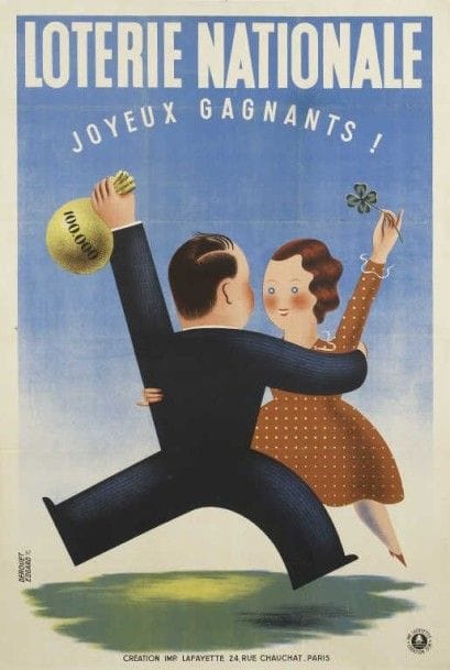 DEROUET Edgard. LOTERIE NATIONALE JOYEUX...