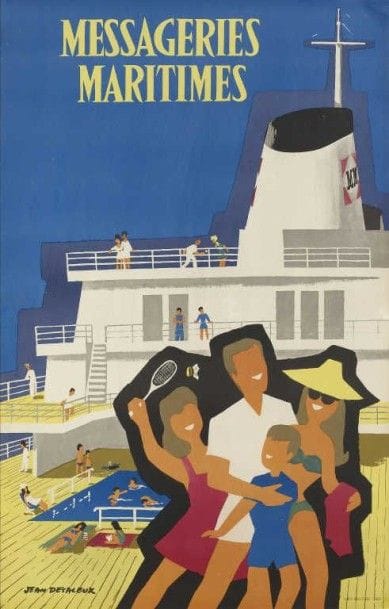 DESALEUX Jean.MESSAGERIES MARITIMES imp.Brugere...