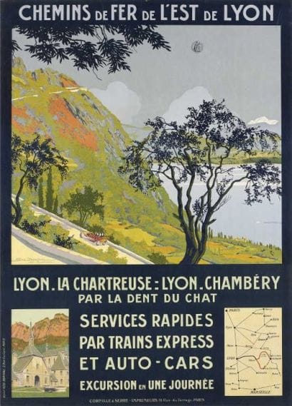 DORIVAL Geo. CHEMIN DE FER DE LYON LA CHARTREUSE...
