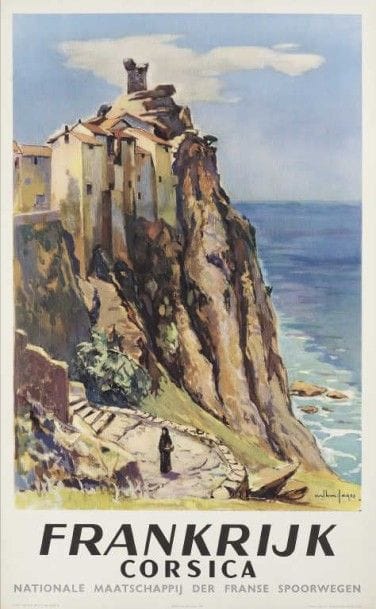 FAGES A. FRANKRIJK CORSICA 1955 entoilée...