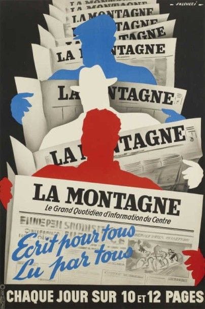 FALCUCCI. LA MONTAGNE GRAND QUOTIDIEN imp....