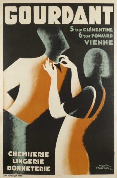 FRAPOTAT.GOURDANT CHEMISERIE VIENNE 1933...