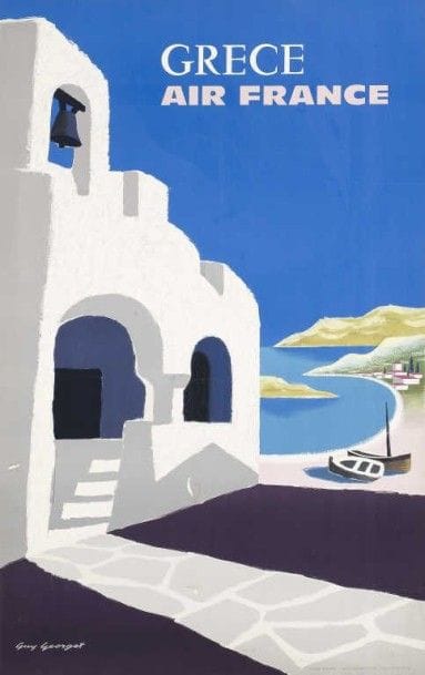 GEORGET Guy. GRECE 1959 entoilée état moyen...