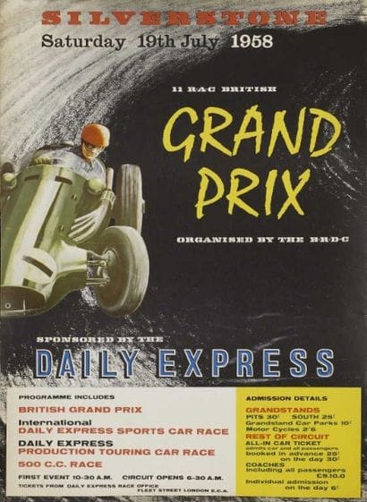 GRAND PRIX DE SILVERSTONE 19th July 1958...