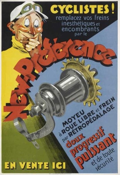 CYCLISTES NEW-PREFERENCE imp. Henaff très...