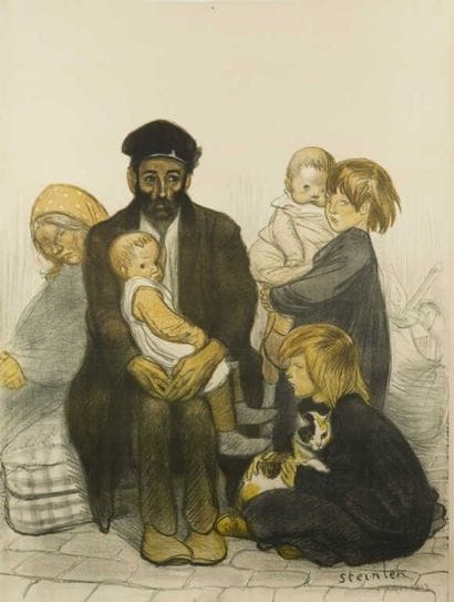 STEINLEN Th. A. LE LOCATAIRE 1913 avant la...