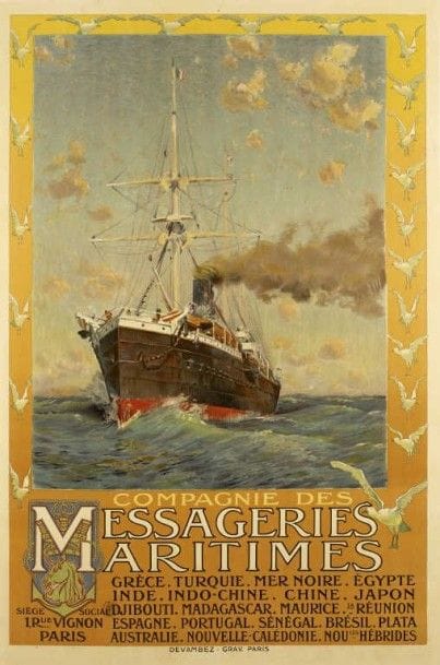 Cie DES MESSAGERIES MARITIMES imp. Devambez...