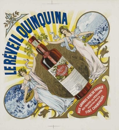 LE REVEIL QUINQUINA entoilée très bon état...