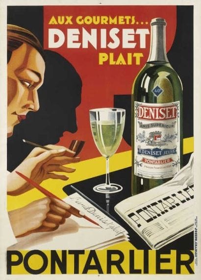 ANIS DENISET PLAIT ....Pontarlier imp. Joseh-Charles...