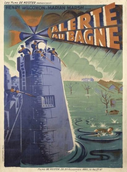 ALERTE AU BAGNE film de Koster imp. Delattre...
