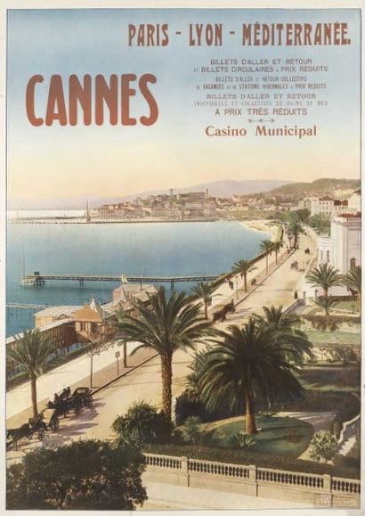2 affiches SAINT RAPHAEL et CANNES 1910 non...