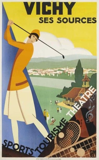 BRODERS Roger. VICHY SES SOURCES 1928 imp....