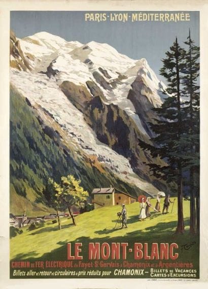 CACHOUD F.LE MONT BLANC non entoilée état...