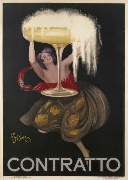 CAPPIELLO Leonetto.CONTRATTO 1922 imp. nelles...