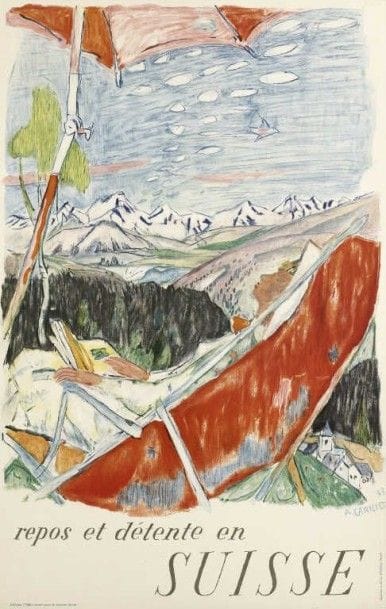 CARIGIET A. REPOS ET DETENTE EN SUISSE 1953...