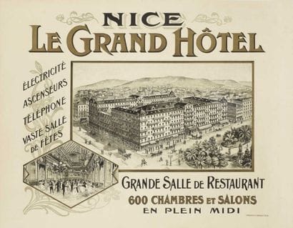 NICE LE GRAND HOTEL imp. Imbert entoilée...