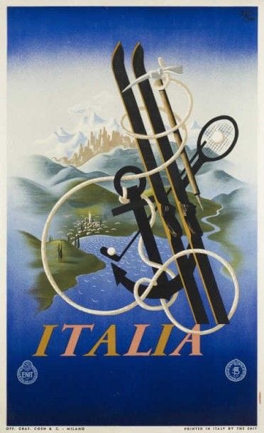 CASSANDRE A. M . ITALIA 1936 off. Coen Milano...