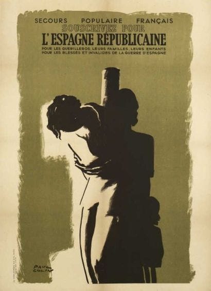 COLIN Paul.SOUSCRIVEZ POUR L'ESPAGNE REPUBLICAINE...