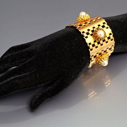 Woloch - (années 1980) Bracelet manchette...