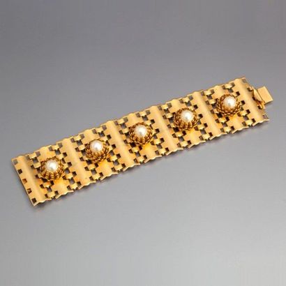 Woloch - (années 1980) Bracelet manchette...