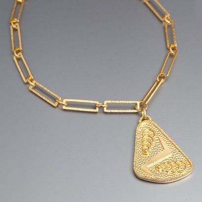 DLH - (années 1970) Collier-sautoir composé...