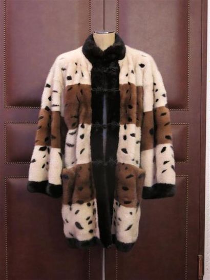 CHRISTIAN DIOR
3/4 Vison tricolore T. 40