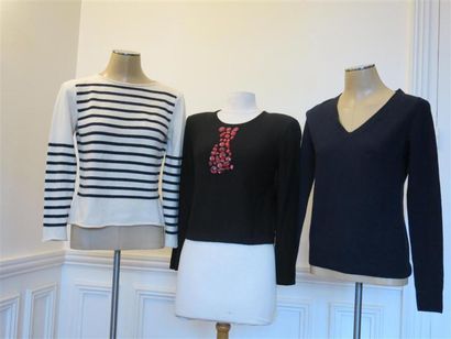 Pellat-Finet
Lot comprenant:1 Pull casch.rayé...