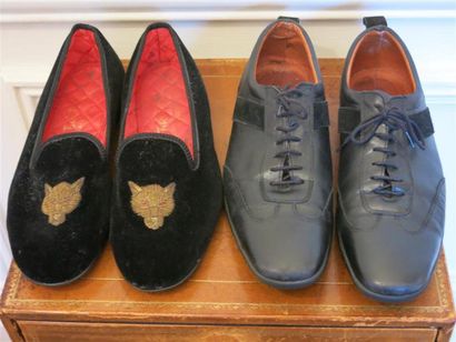 Lot pour homme comprenant:1 paire de chaussons...