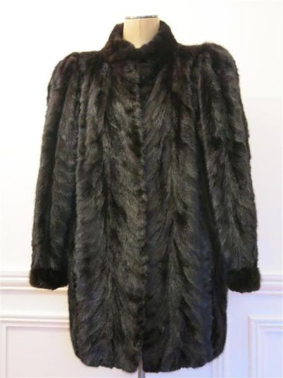 Yves ST LAURENT
Veste en patchwork de vison...