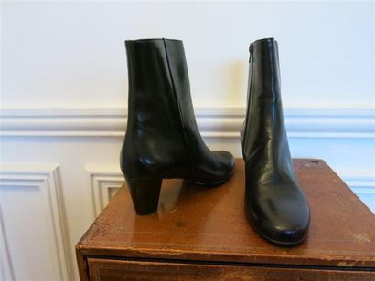 Boots chevreau marron,T.41