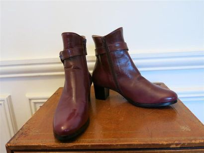 Boots chevreau bordx.T.35