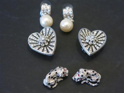 Lot bijoux strass