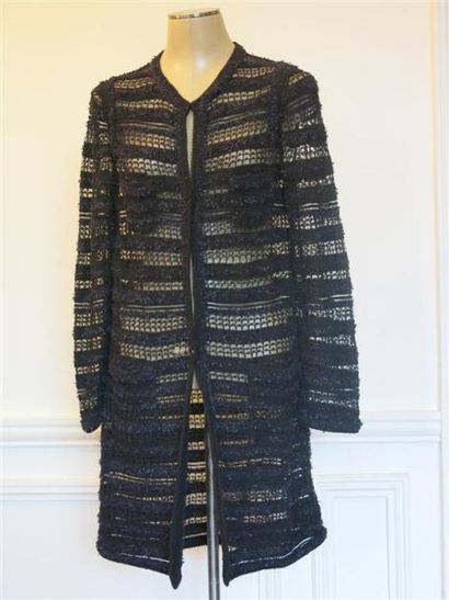 APOSTROPHE
Manteau crochet noir T.42