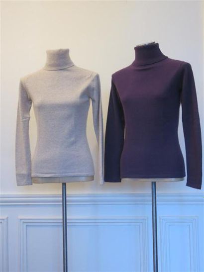 CRIMSON
Lot de 2 pulls col roulé caschemire,violet...