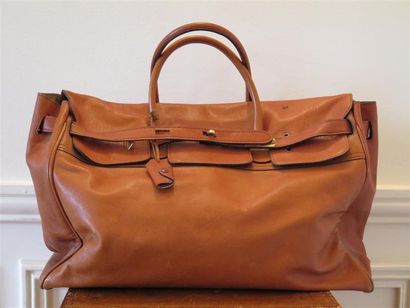 Grand sac de voyage cuir souple couleur ...